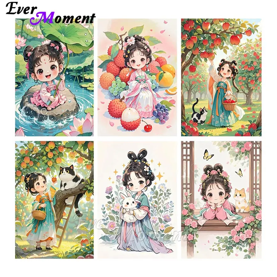 

Прекрасная древняя девушка в корейском стиле 5d комплект алмазной живописи полная дрель драгоценный камень искусство мозаика камень живопись украшение стены ASF2986