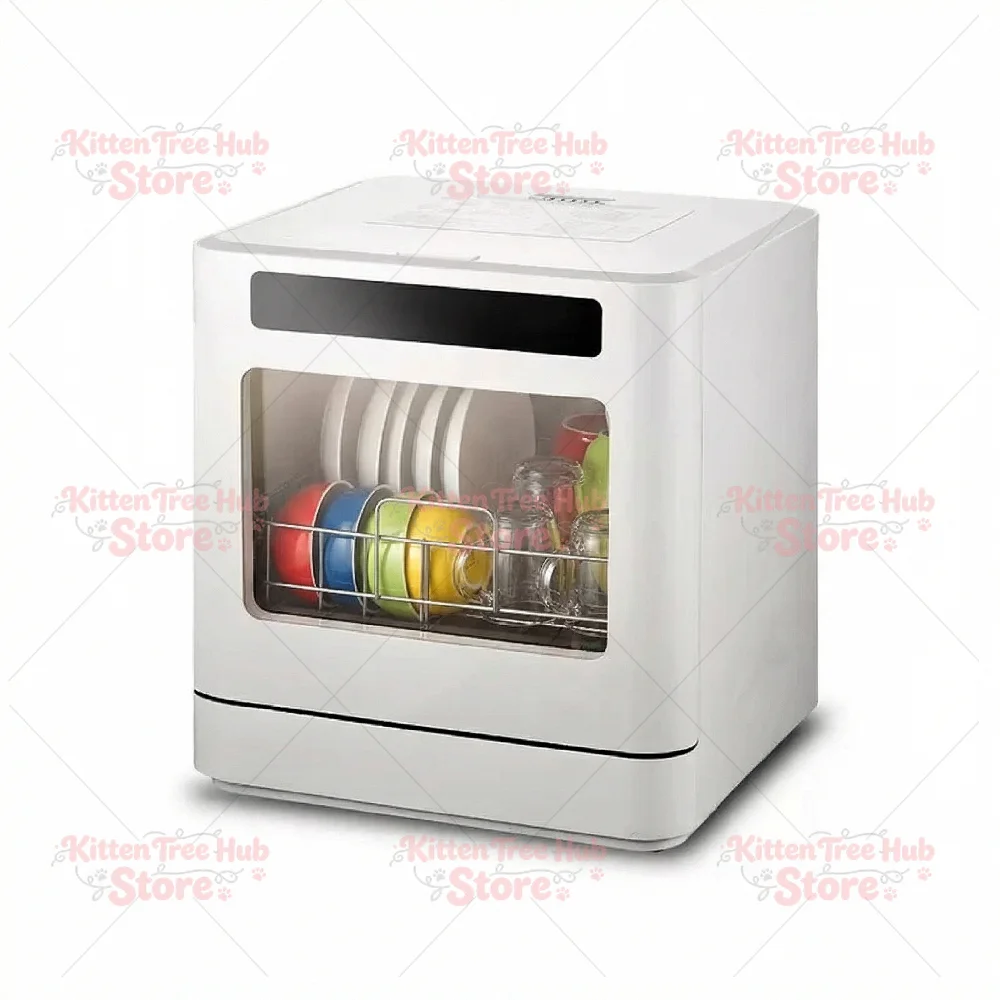 Desktop Countertop Dishwasher Intelligent Fully Automatic Sterilization High Temperature Installation-Free Hotel Household