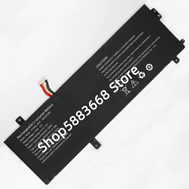 

New 417282-3S1P 628467-3S1P-3 11.55V 50Wh 4330mAh 10-pin 8-wire Laptop Battery For For Chuwi CoreBook XPro CWI530 Notebook