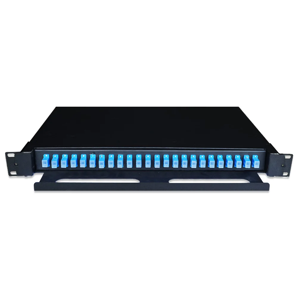 1u-19インチ光ファイバー分配ボックス-パッチパネル-24ポート-odf-光ファイバー-sc-upc-キャビネット設置用