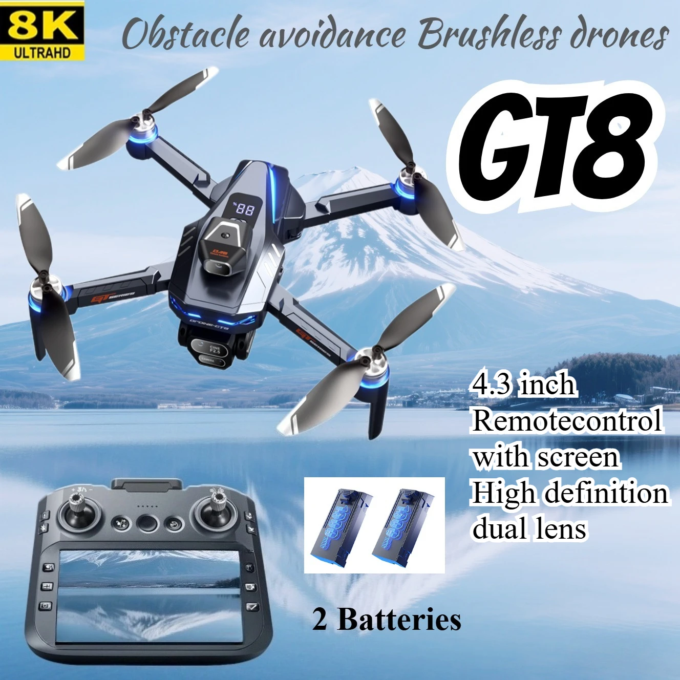 GT8 Drone 4K Hd Cam… - image
