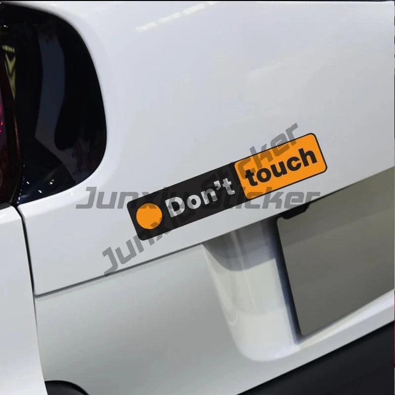 

Car Decal Don't Touch; Don't Touch My Funny Warning Long Sticker Surface Waterproof Sticker