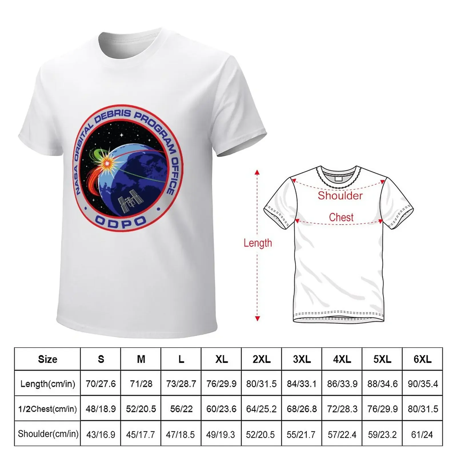 Orbital Debris Program Office Logo T-Shirt blacks kawaii clothes plus sizes hippie clothes Men's t-shirt