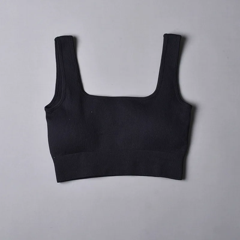 Seamless Sports Bra Woman Fitness Yoga Running Vest Push Up Crop Top Padded Underwear Female Cropped Shockproof Tank Tops