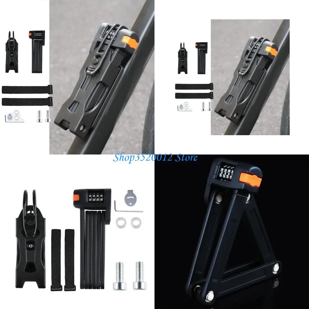 

27RD Portables Waterproofed Bike Folded Lock Heavy Type Security Combination Lock for Electrical Bikes and Motorcycles