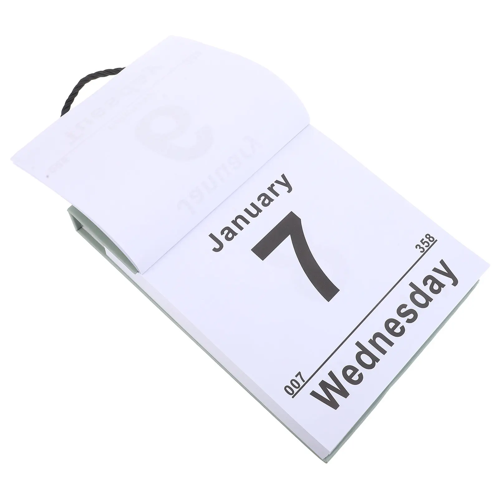 

2026 Decorative Daily Wall Calendar Space-Saving Vertical Hanging Tear-Away Calendar with Writable Notes Section for Home Office