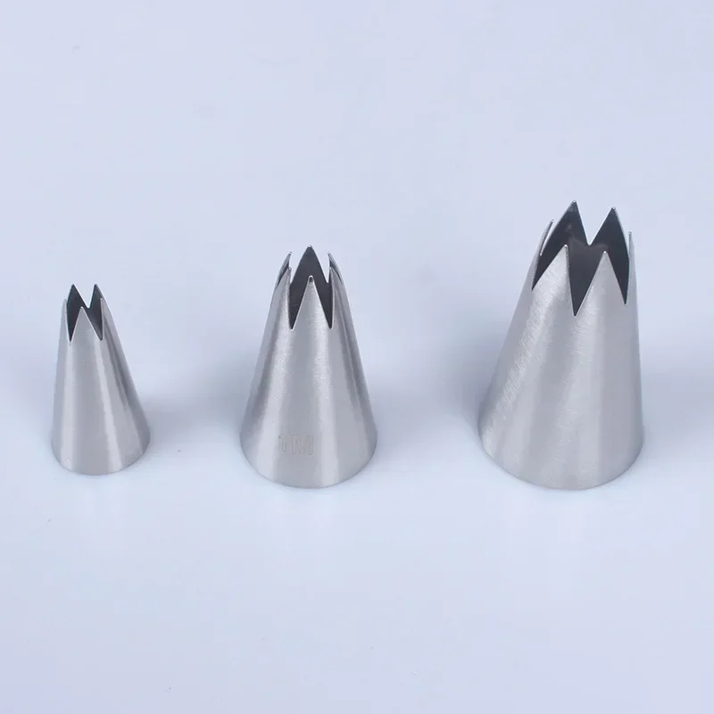 2M#1M#633#Stainless Steel Icing Piping Nozzles DIY Flower Cream Nozzles Cake Decoraitng Tools Chocolate Cupcake Pastry Nozzles image 3