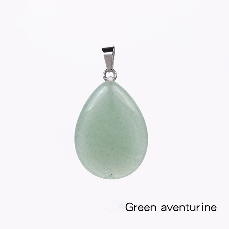 

Farsighte star Hot New Selling Natural Stone Drop Shape Pendant Necklace Charm DIY Ladies Necklace Earrings Reiki Healing Gift