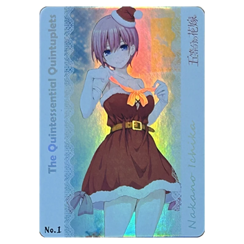 The Quintessential Quintuplets cards 5PCS/SET Nakano Itsuki Nakano Miku Nakano Ichika Christmas Birthday Gift Collection Card