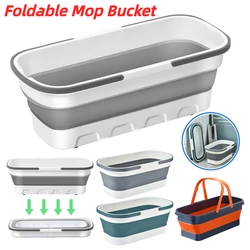 Foldable Mop Bucket Portable Collapsible Washing Basin Car Washing Bucket with Handle Large-capacity Laundry Cleaning Barrel