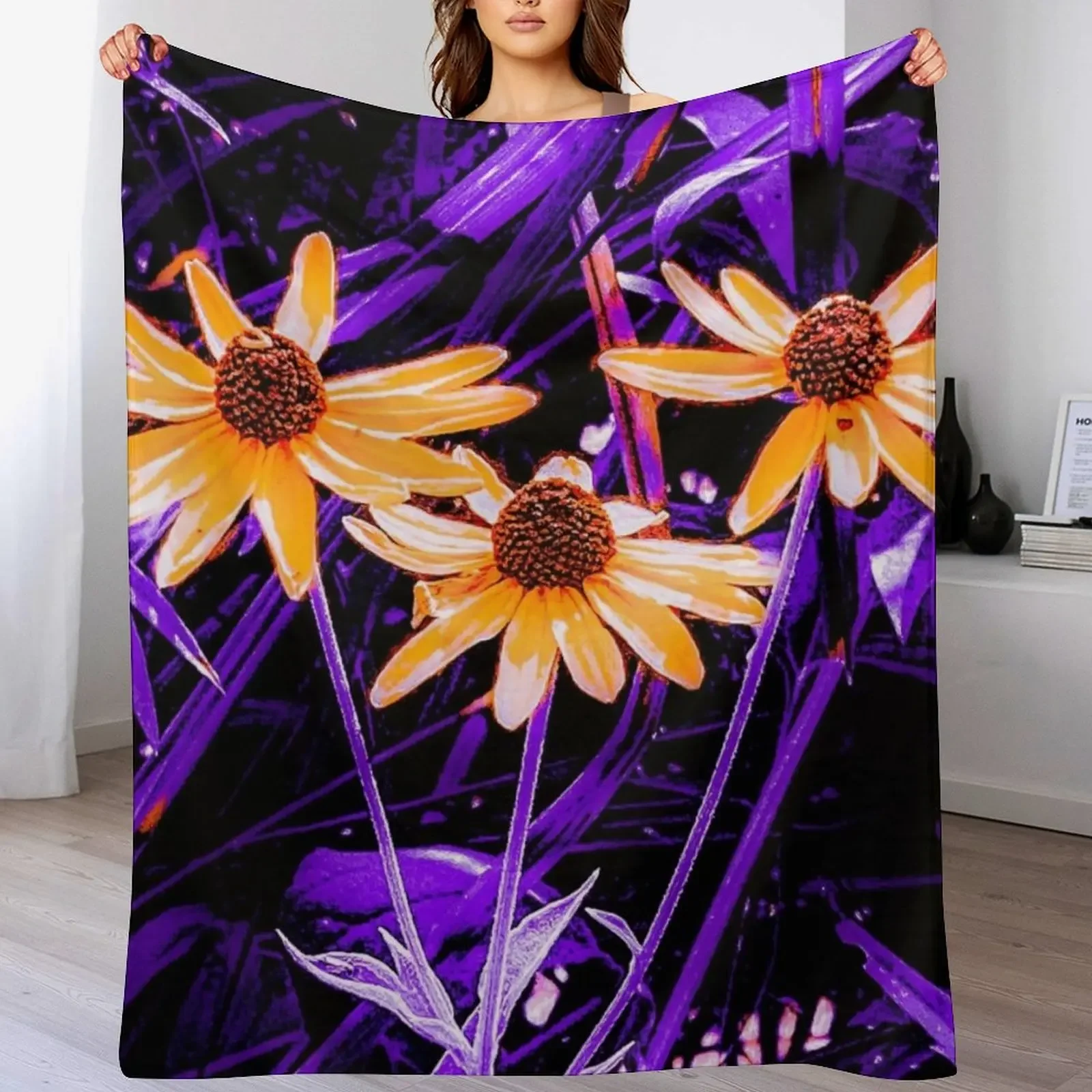 

Purple Sunshine Throw Blanket Extra Large Throw Furrys Blankets For Bed Plaid Blankets