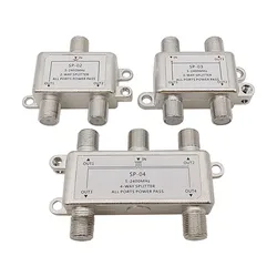 2/3/4 Way Channel TV Satellite Splitter 5-2400MHz F Type Female Jack Satellites Antenna Cable TV Splitter Distributor