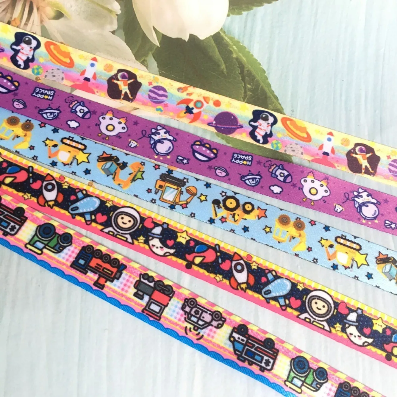 new double sided cartoon Phone Strap Ribbon  3/4