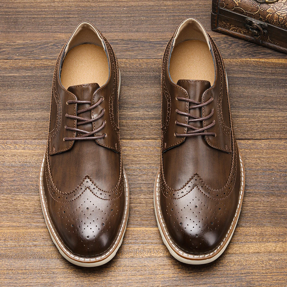 Brogue Men Casual Shoes Fashion Comfortable Shoes 2023 Brand Men shoes