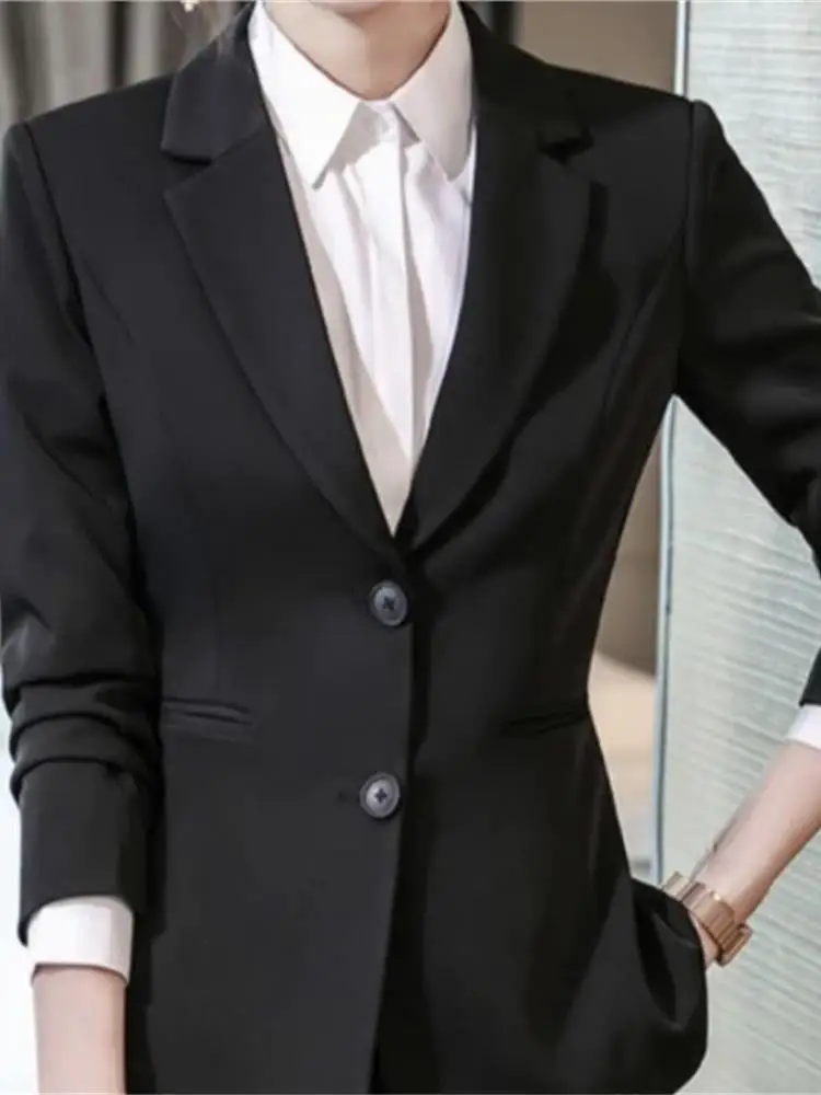 

Bla Slim Fit Korean Sle Women's Suit Jaet Faionable Commute Profional Design Spring Autumn New Arrival Versatile