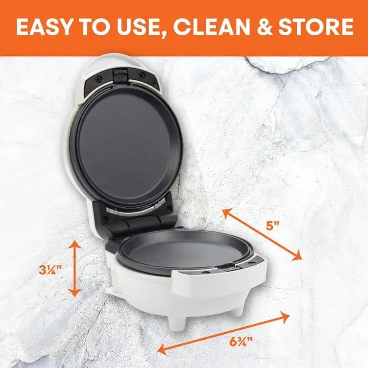 Mini colazione 3 in 1: preparare uova, pancake, ciambelle, waffle e più in un apparecchio 3 piastre di cottura antiaderenti rimovibili