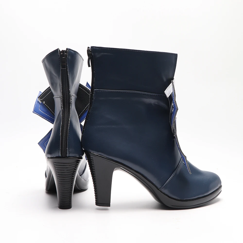 Bottes de Cosplay de jeu Genshin Impact Furina, chaussures personnalisées, accessoires de fête d'halloween de grandes tailles pour hommes et femmes