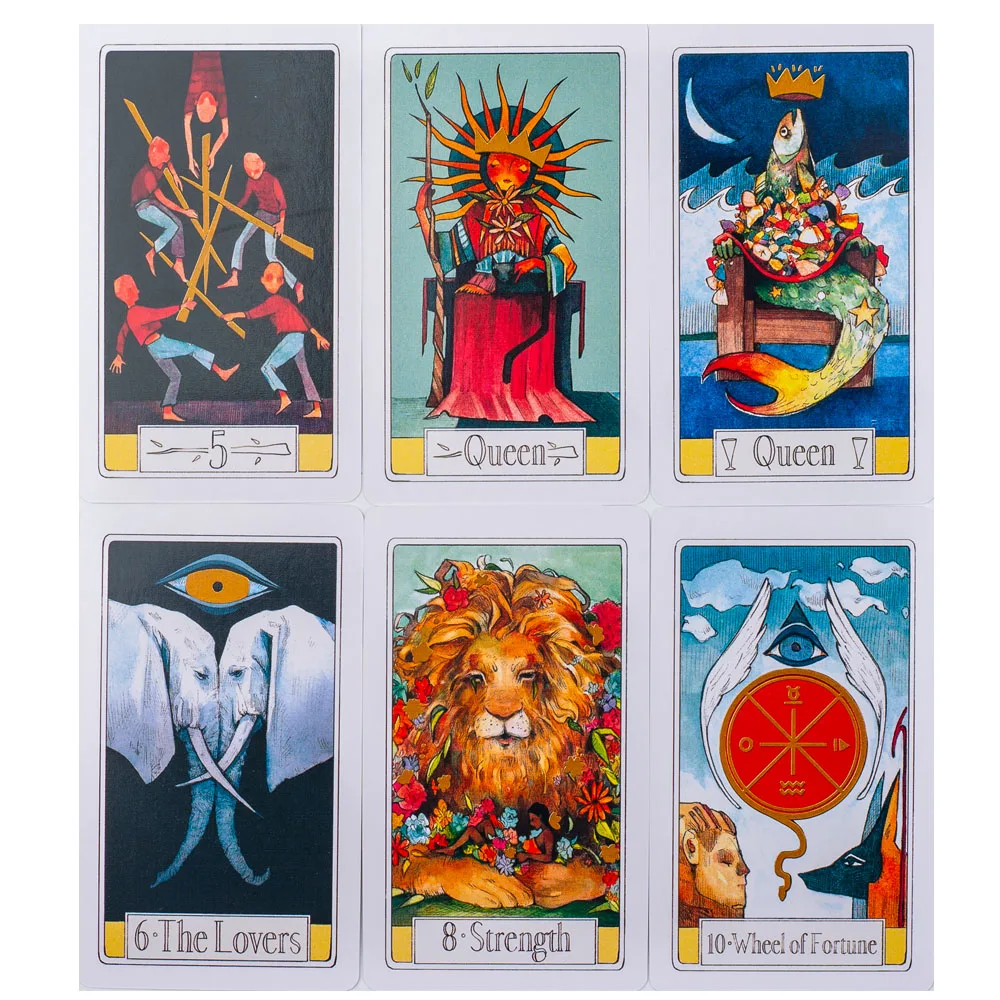 Curioso viagens tarô 10.3*6cm composto por encantadoras ilustrações em aquarela 78 peças cartas tarô tabuleiro jogando cartas de jogo