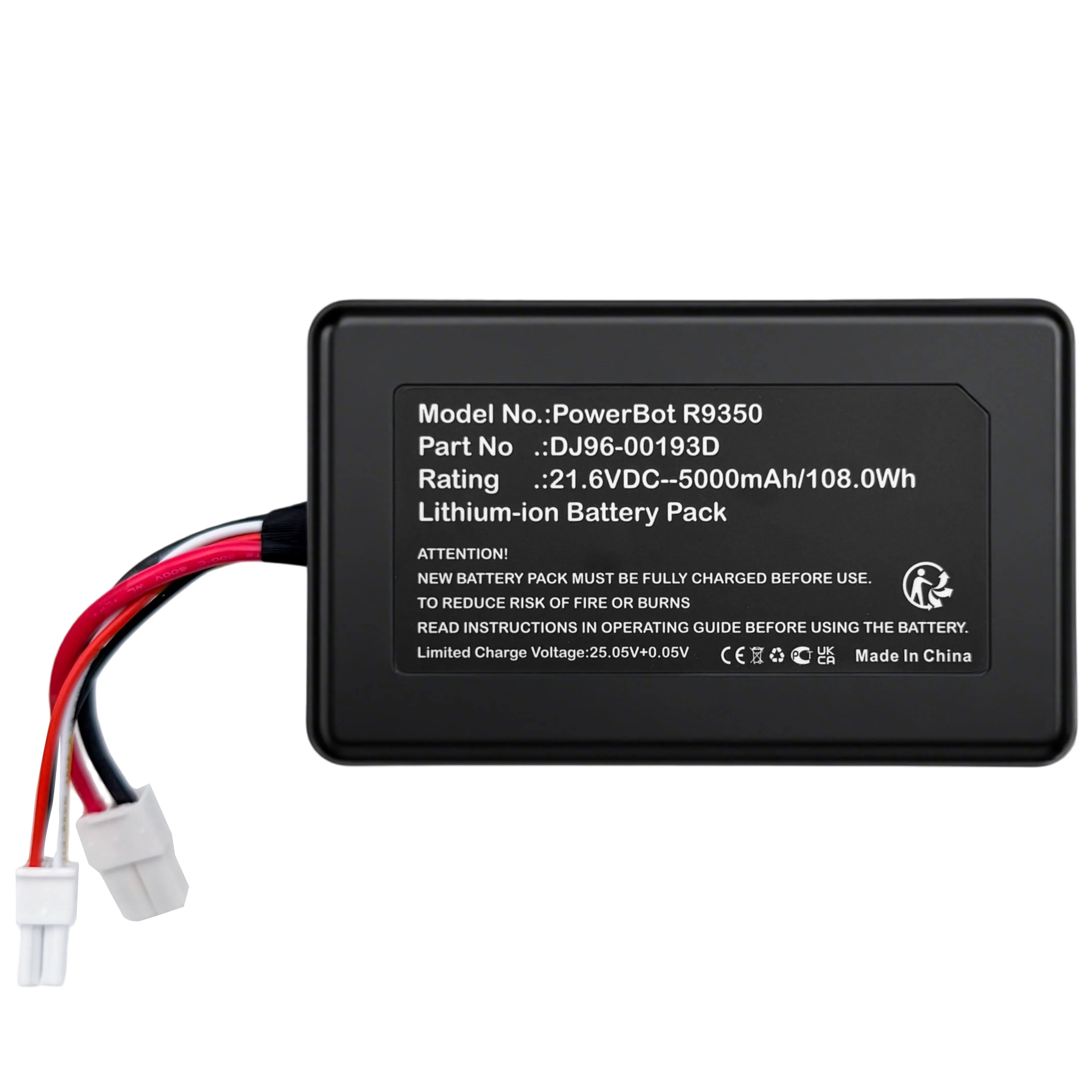 Vacuum Cleaner Battery DJ96-00193D for Samsung PowerBot R9350, PowerBot R9250
