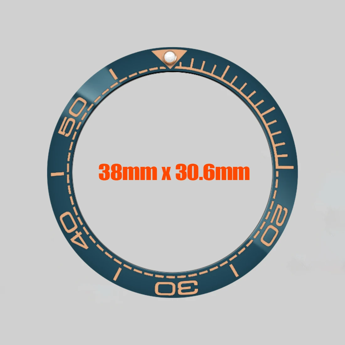 38x30.6mm Seamaster Style Ceramic Bezel Insert Ring Fit for SUB SKX007 SRPD Watch Case Curved Ceramic Bezel Ring Spare Parts