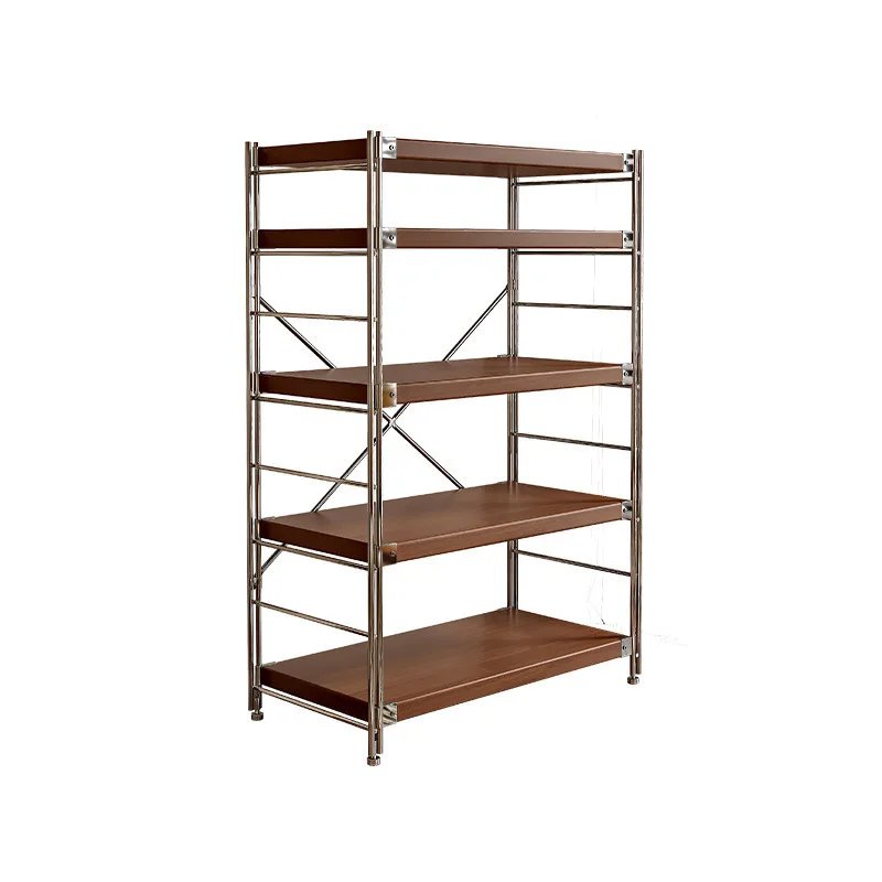 

Household shelves Multi-layer shelves Floor-to-ceiling living room storage rack 800 library utility room Storage room