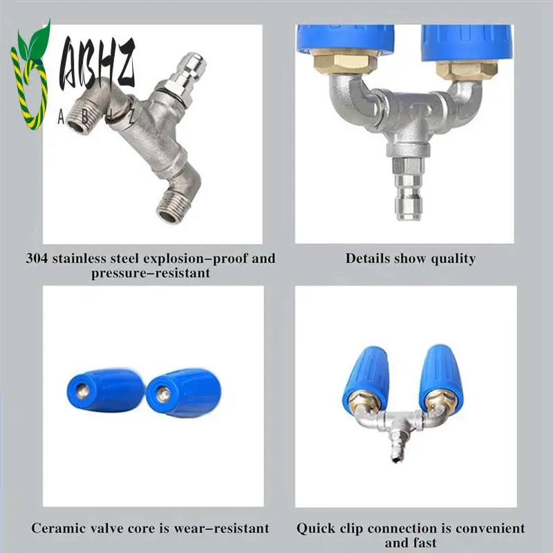 

ABHZ-Twin/Triple Turbo Nozzle, Тройная/Двойная турбо-сопло для мойки высокого давления, Двойная турбо-сопло для стиральной машины, 360 ° Вращающаяся турбо-сопло