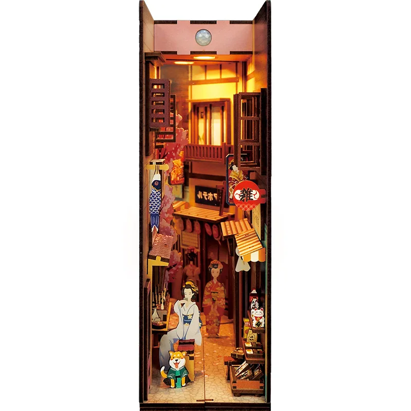 

3D bookend retro model gift merchandise creative ornaments handmade assembled toys