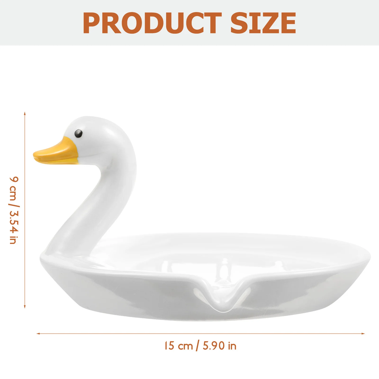 بطة شكل الذاتي استنزاف طبق الصابون السيراميك بالوعة الحمام حامل الصابون صينية الاستحمام الزخرفية بالوعة المنظم حامل الإسفنج ، #2