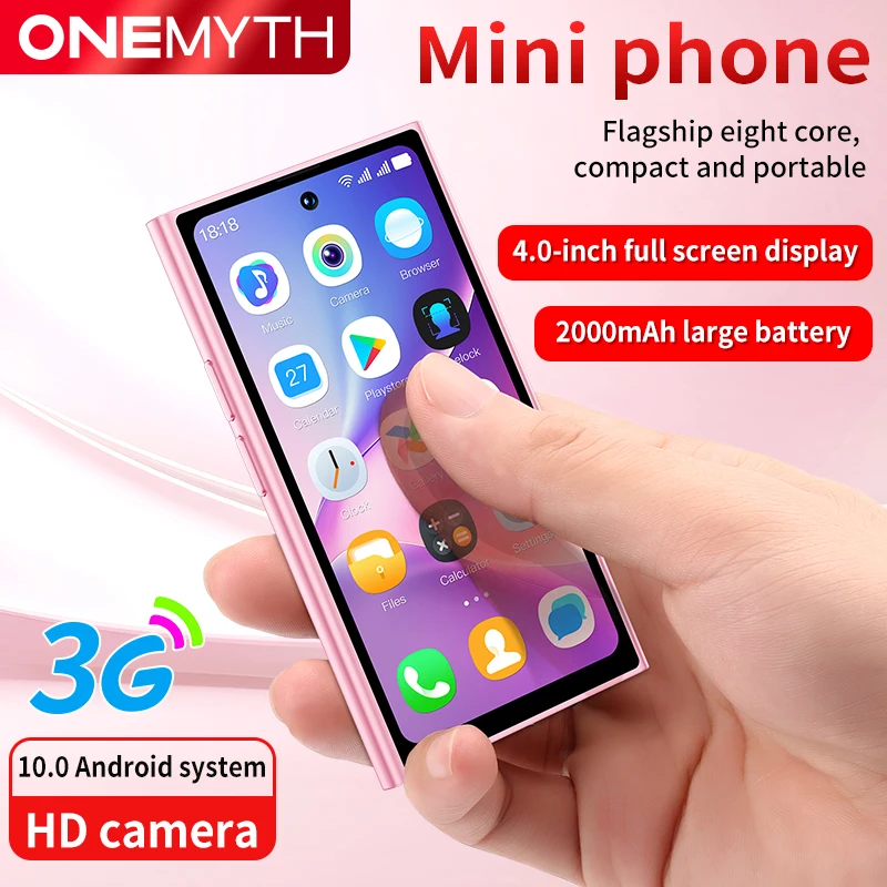 New Arrivals ONEMYTH S25 Pro Mini 3G Smartphone 4.0 Inch Full Screen Display 2000mAh 2GB RAM 16GB ROM Dual SIM With Play Store