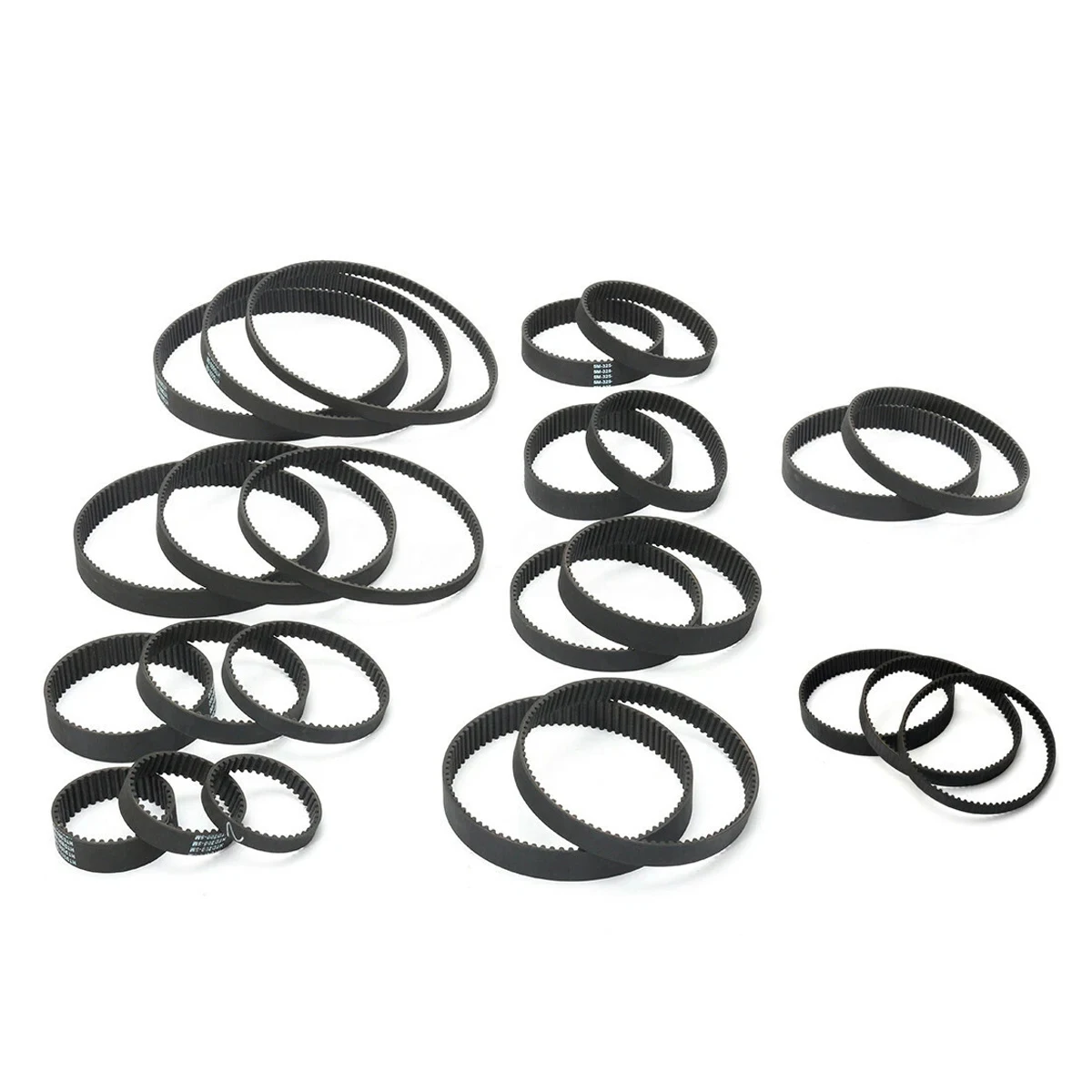Circular Tooth HTD 5M Synchronous Belt Width 15mm Rubber Closed-loop Timing Belt Tooth Pitch 5mm 180/200/210/215/220/225~360