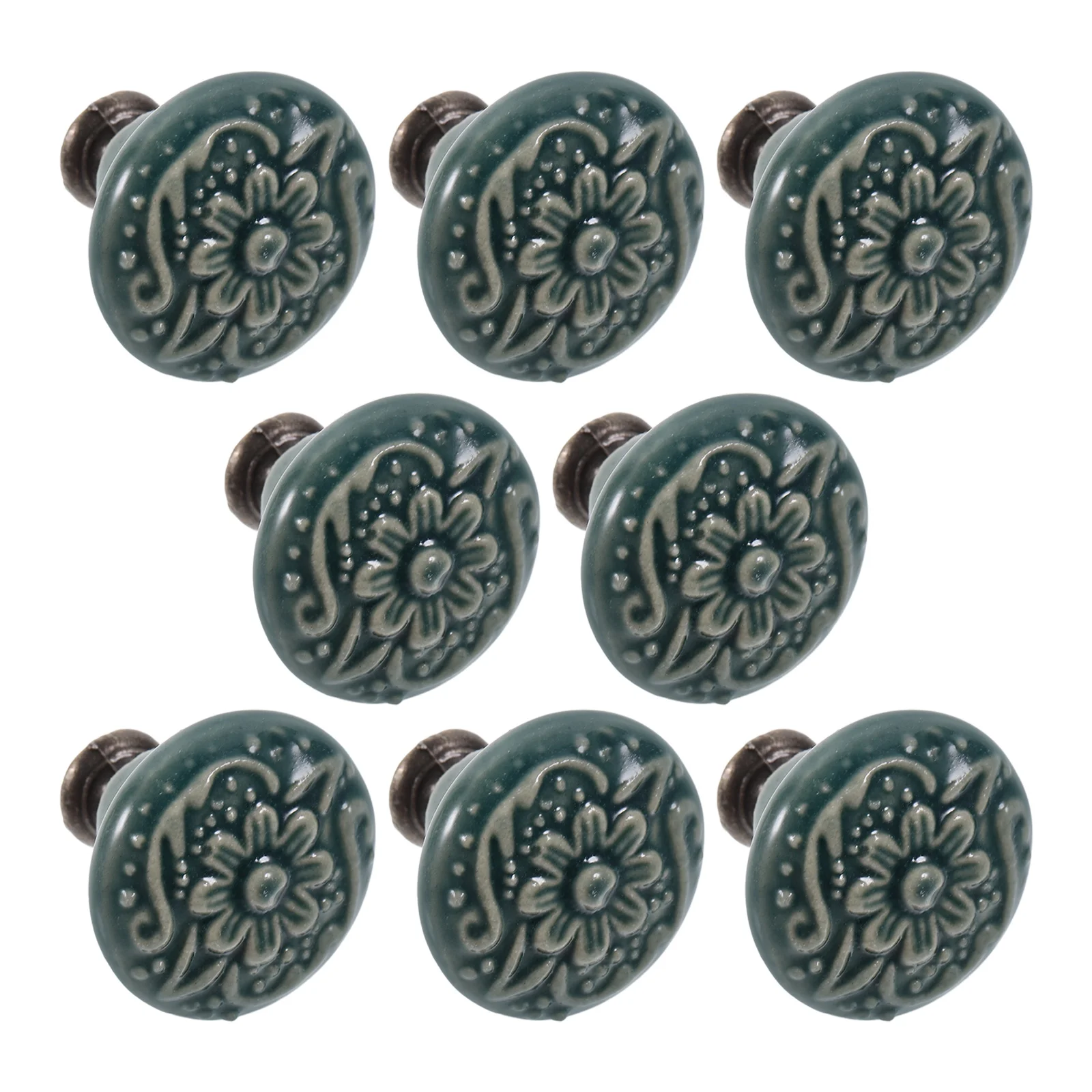 

8Pcs Cabinet Knob Elegant Ceramic Furniture Knobs Drawer Pull Handle Replacement for Home Bathroom Kitchen Drawer Knobs