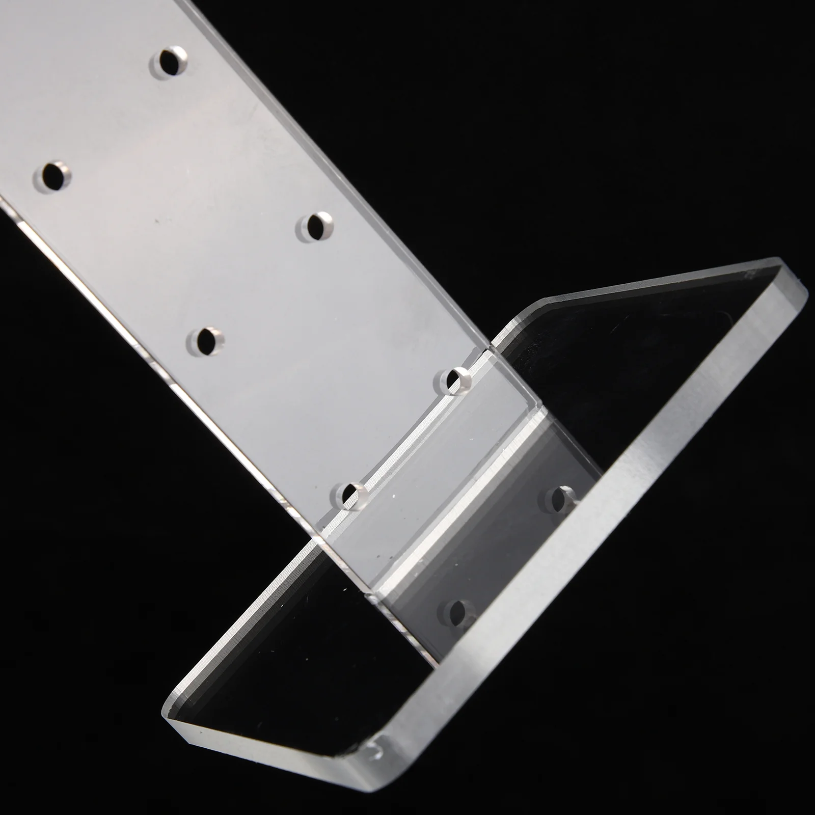 

1Pair Professional Growing Lamp Stand Clear Acrylic Material Indoor Plants Light Fixing Rack Solid Structure Plants Lamp Stand