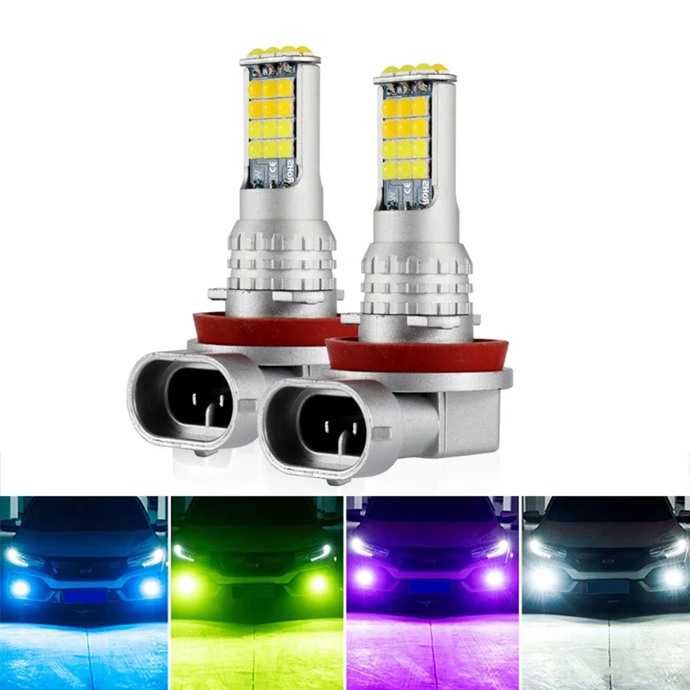2 uds H11 H8 luz antiniebla LED DRL Canbus 9005 hb3 P13W H16(UE) lámpara antiniebla para coche 9005 hb3 drl led h4 luz de conducción diurna 12V blanco