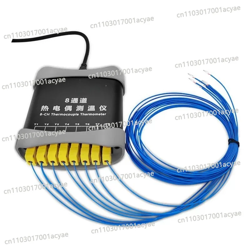 USB 8-channel K-type Thermocouple Thermometer Real-time Software Monitoring Drawing Temperature Measurement Curve And Recording