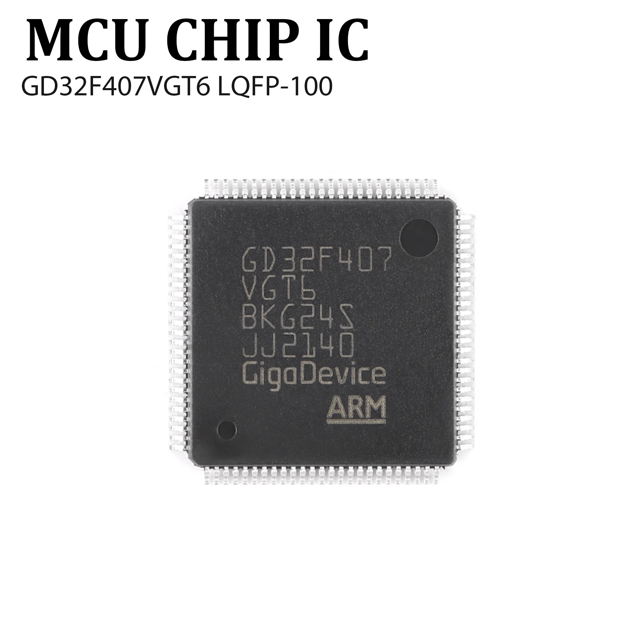 1pcs Genuine GD32F407VGT6 LQFP-100 ARM Cortex-M4 32-bit Microcontroller Unit (MCU) Chip in stock