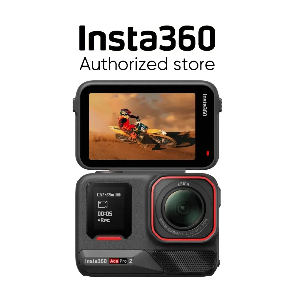 

Original Insta360 Ace Pro 2 8K AI Powered Action Cam - Dual Battery Standard Bundle camara instantaneas de fotos insta360 go pro