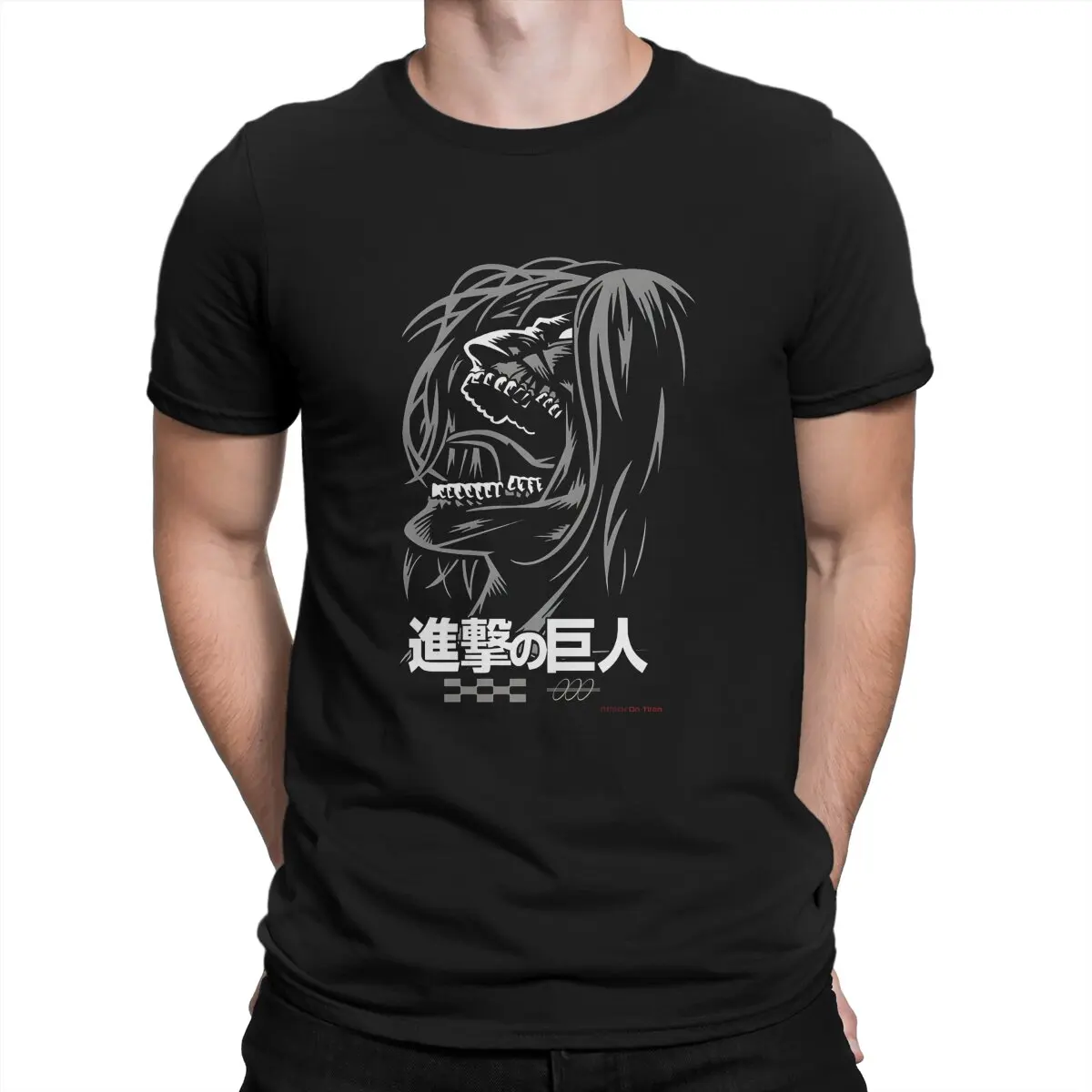 Fun Eren's Titan Comes T-Shirt Men Crewneck Pure Cotton T Shirts Attack on Titan Short Sleeve Tees Party Clothes