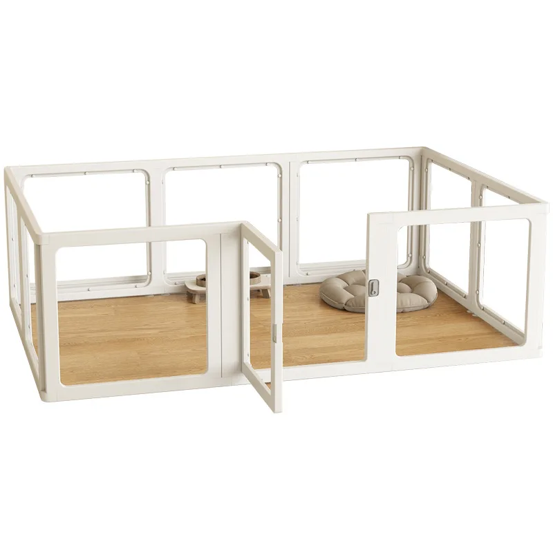 

Pet fence Full transparent acrylic dog fence Puppy indoor fence Dog house