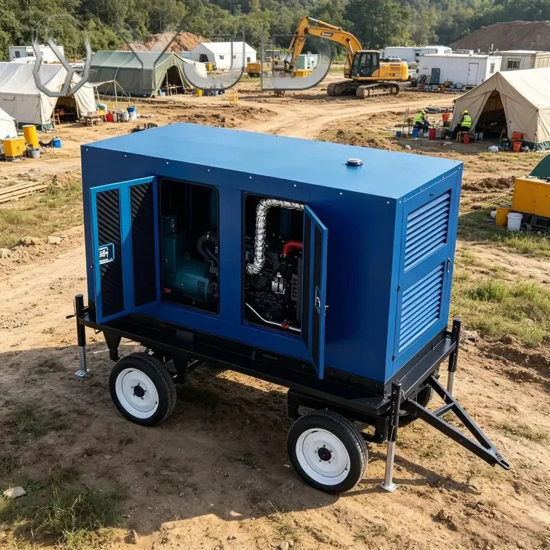 Water Cooled Super Silent Diesel Generator 30KW 35Kva 75KW 3 Phase 230/400V All Copper Brushless Genset Factory Direct