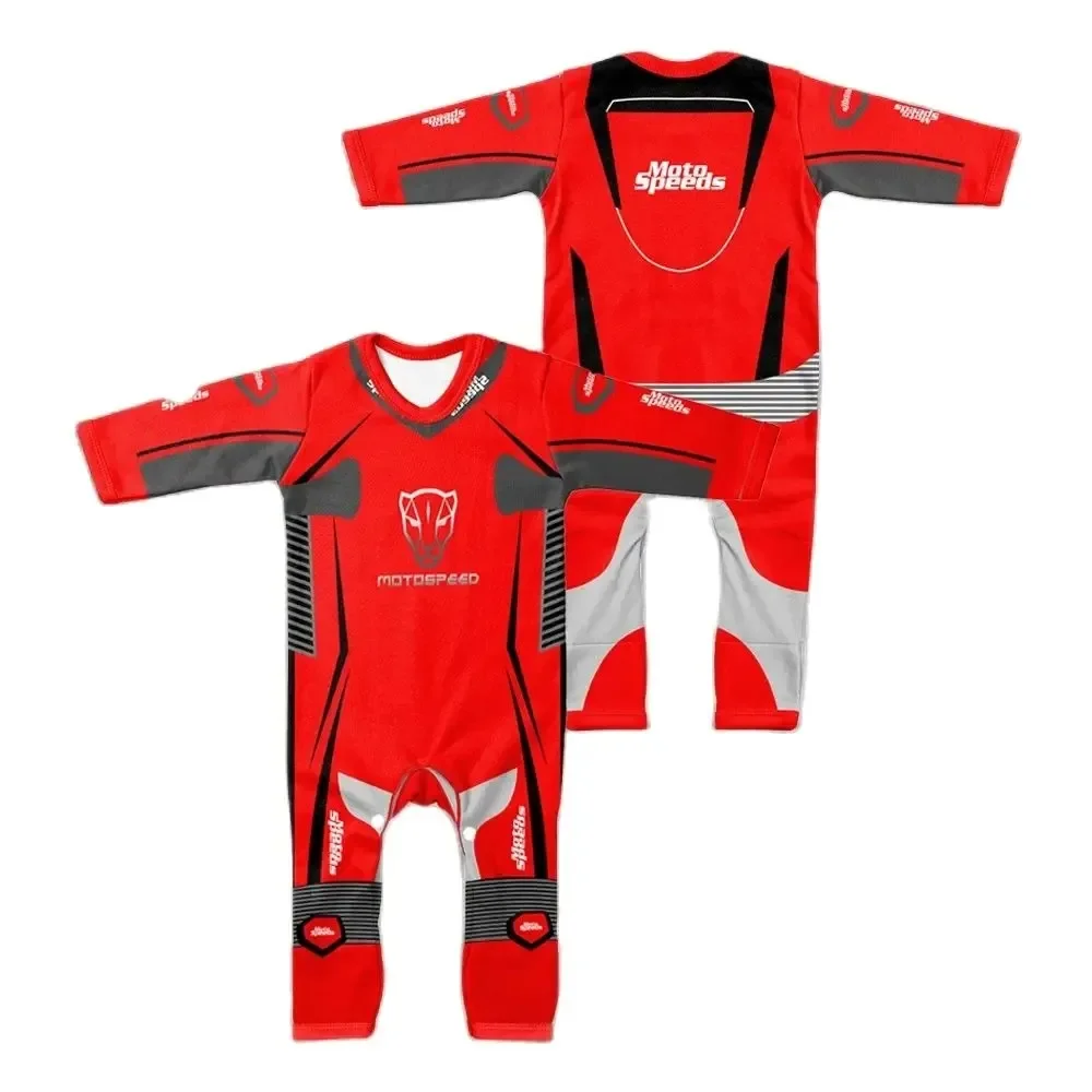 2024 Baby New Boys  And Girls Motorcycle Jumpsuit Moto Gp Competition Creep Suit Is A Hot Selling All