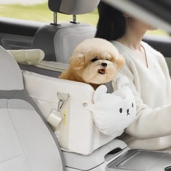 Transportín portátil transpirable para perros y gatos, viaje en coche