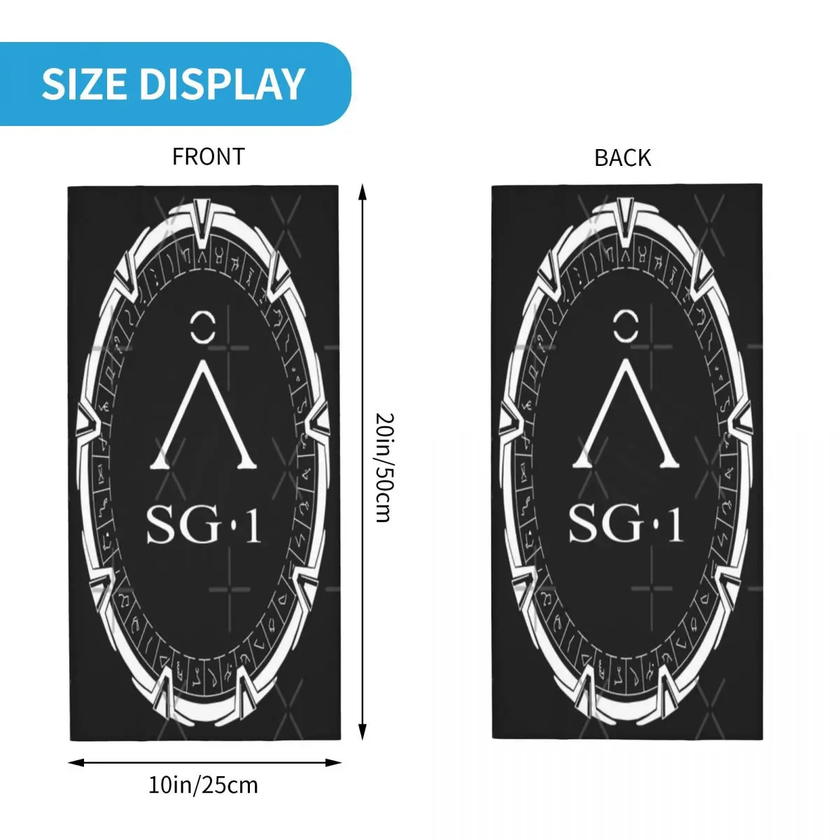 Máscara de esqui à prova de vento para homens Stargate Sg1 Bandana respirável, boné de equitação, capacete de motocicleta