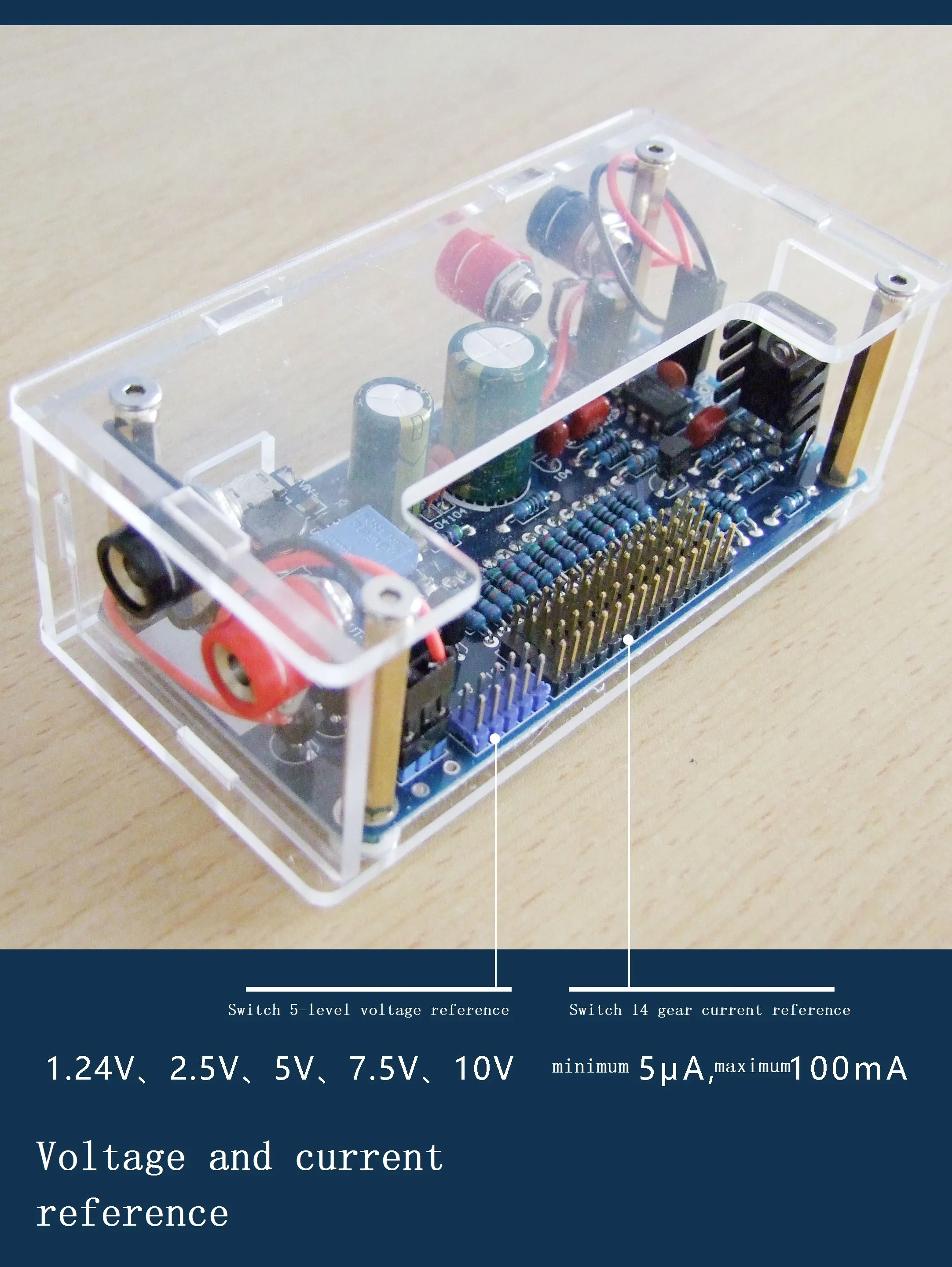 The 5-speed Voltage Reference and 14-speed Current Reference Beyond AD584_S2020A Voltage and Current Reference Source