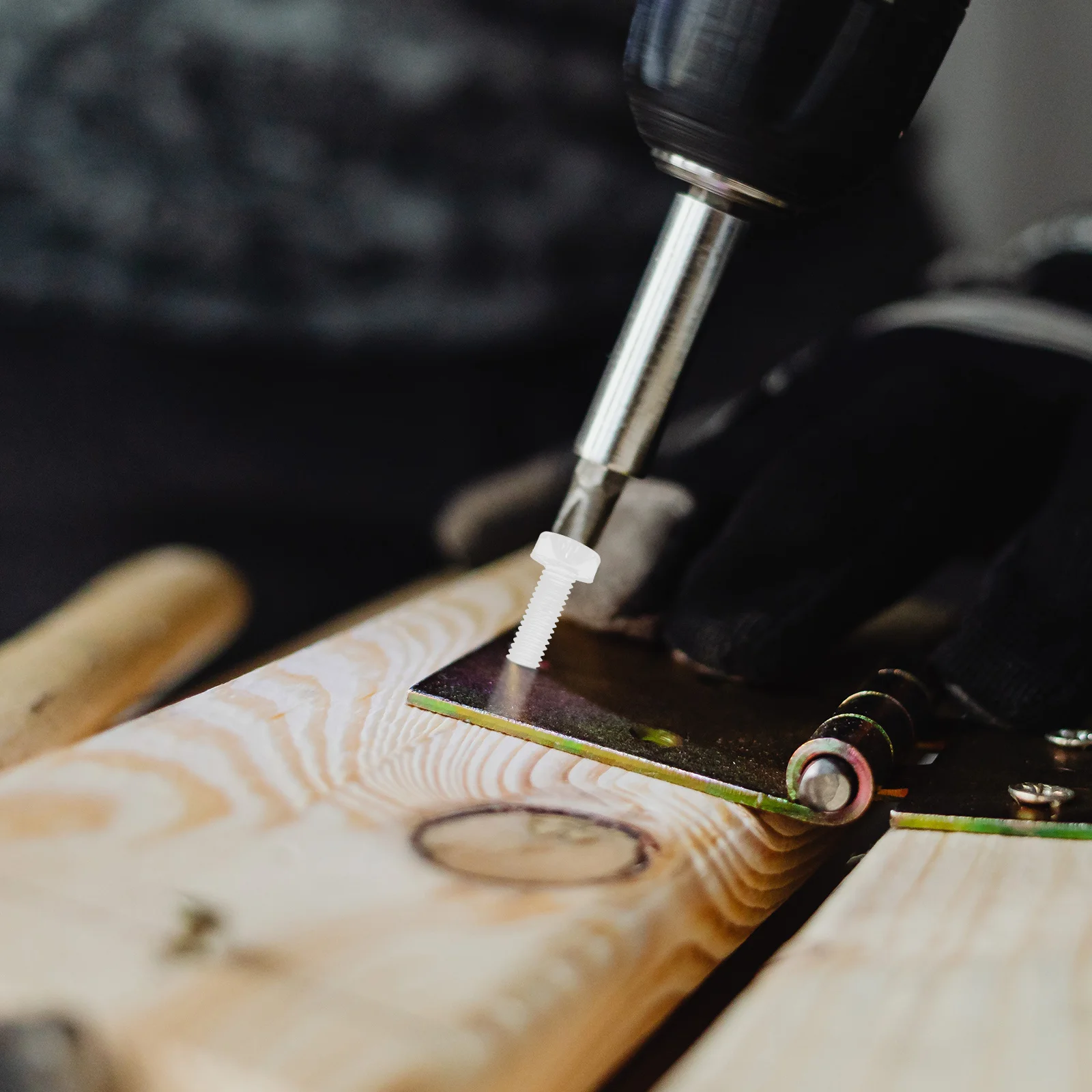 

50pcs Plastic Transparent Round Head Cross Fasteners For Furniture Diy Hardware Mounting Clear Plastic Screws Cabinet Screws