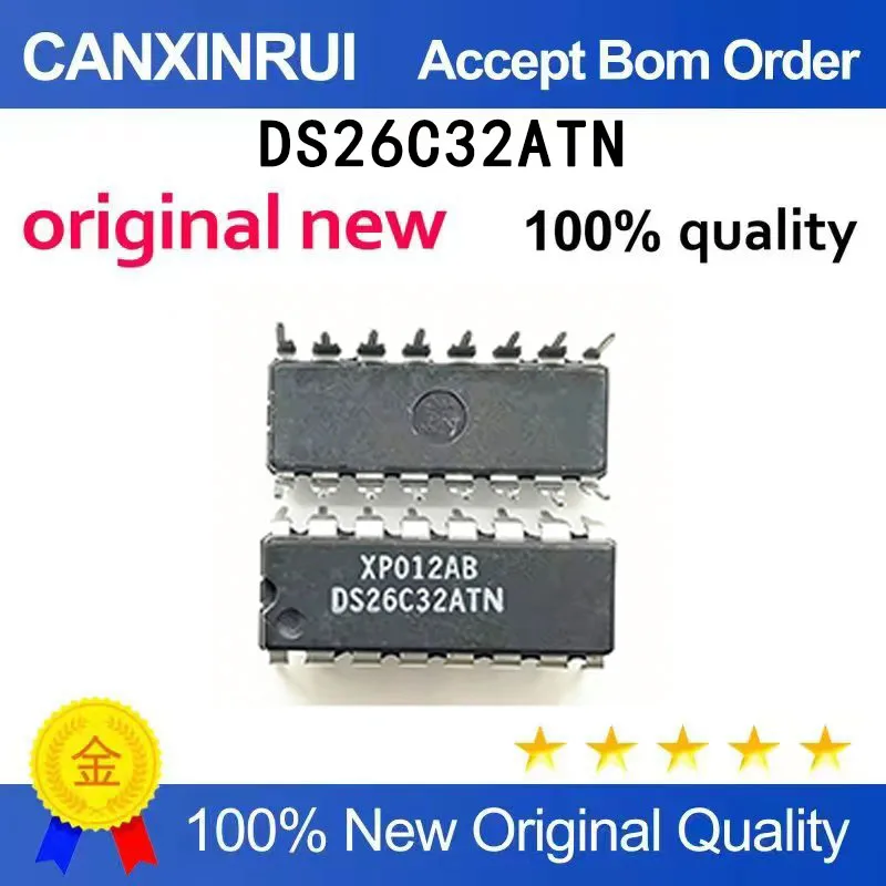 (5-100 PCS)  Brand new original DS26C32ATN DS26C32 DIP16 direct insertion line driver receiver chip