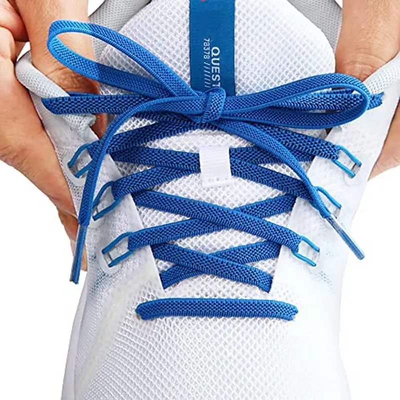 Elastische, flache, klassische Schnürsenkel für Sneaker, 7 mm breit, für Kinder und Erwachsene, Gummibänder für Schuhe, Schuhzubehör, 1 Paar. – Detail 15