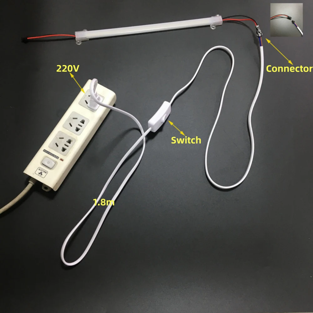 1/2/5/10 Lights LED Cabinet Light Bar Rigid Switch Power Kit 220V 10cm 20cm 30cm 40cm 50cm 72LEDs 12 LED Wall Kitchen Lamp Tube view 6