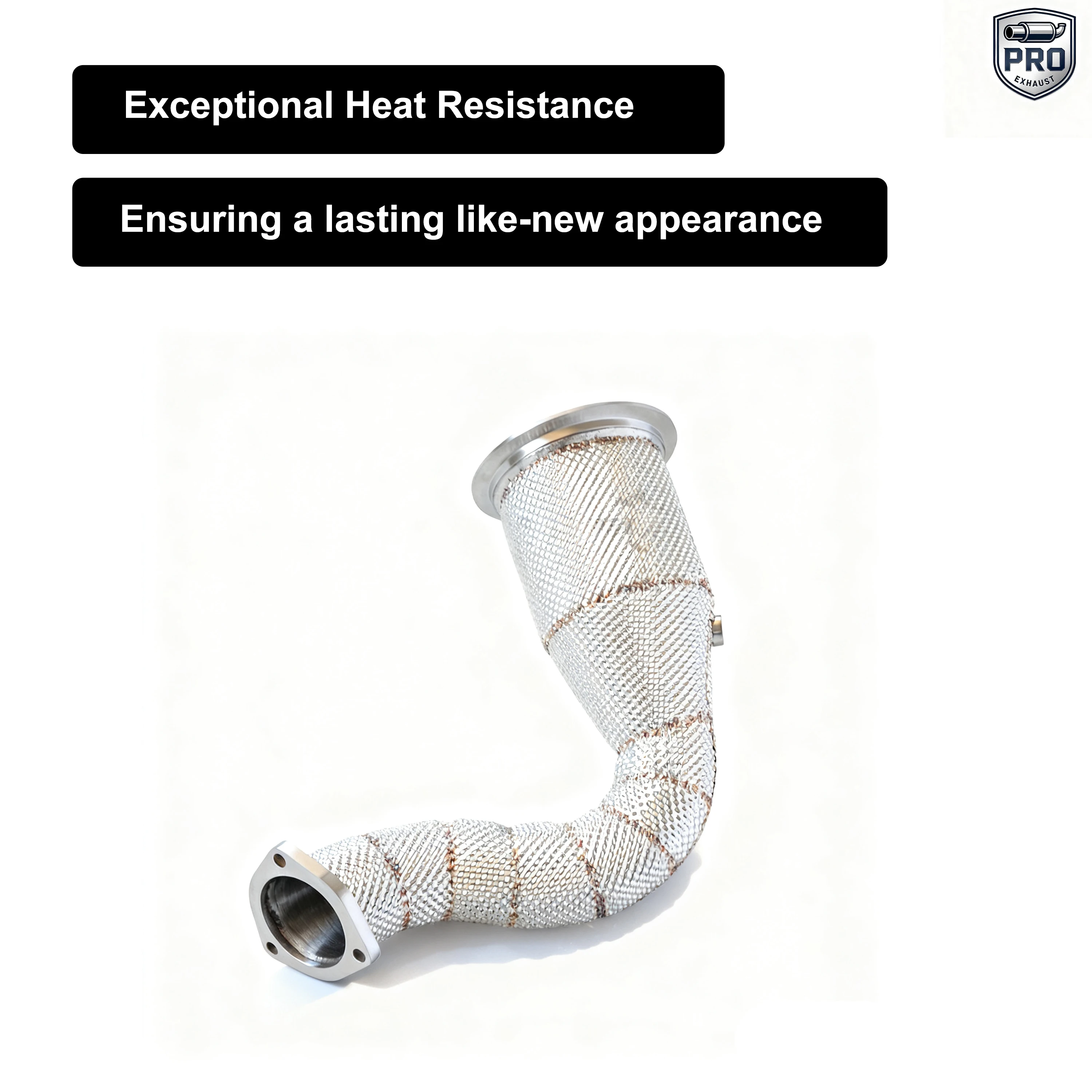 PRO 고품질 배기 다운파이프 포르쉐 카이엔 (E3 9Y0) E-하이브리드 3.0T 열 차단 촉매 배기 파이프 포함