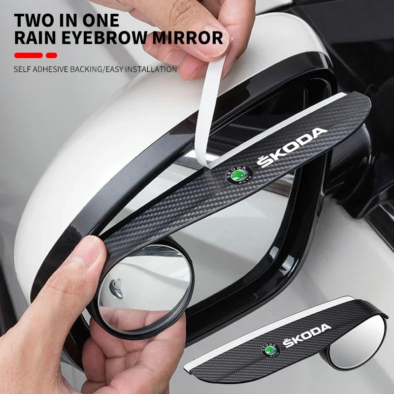 

Car rearview mirror blind spot auxiliary mirror reversing rearview mirror For Skoda Octavia Fabia 1 2 Rapid Yeti Superb A5 A7
