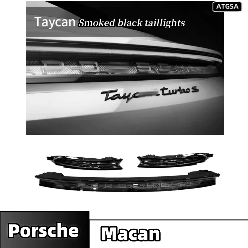 

For Car Porsche Macan 2014-2017 LED through taillight assembly in tail rear turn brake DRL Light car accessory retrofit old to n